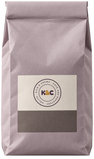A Kiln and Crema coffee bag